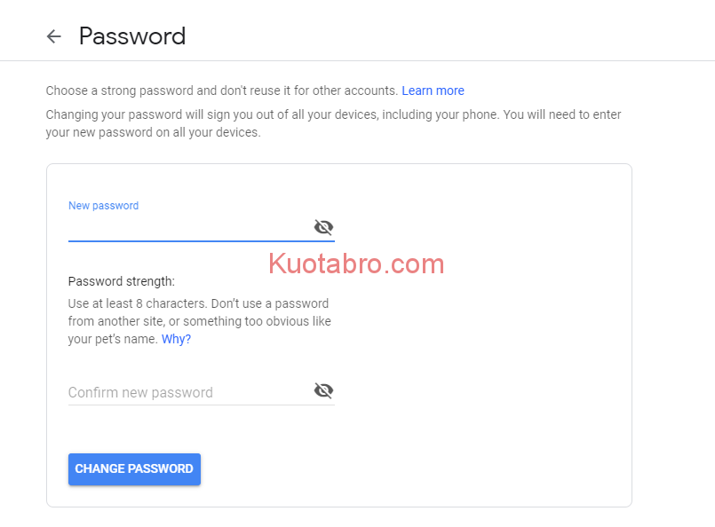 2 Cara Ganti Password Gmail dengan Mudah dan Terbaru - 1.6 1