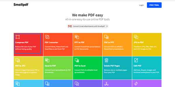 Cara Kompress PDF Online dengan Tool Small PDF