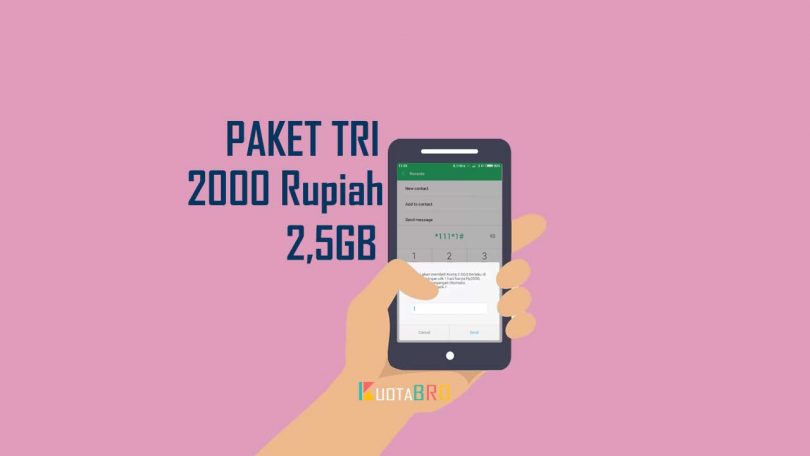 Paket Tri 2000 Rupiah 2,5GB