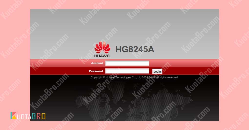 Password Huawei HG8245A