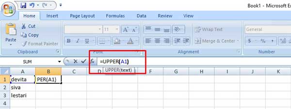 Cara Mengubah Huruf Kecil Jadi Besar di Excel dengan Mudah
