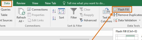 Menggunakan Flash Fill di Excel 2013