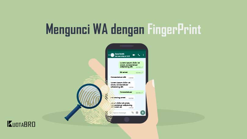 Cara Mengunci WhatsApp menggunakan Fingerprint