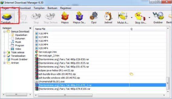 Download File Google Drive dengan IDM