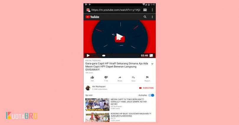 Masuk ke Youtube