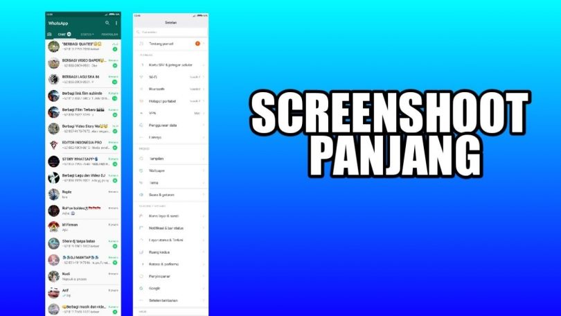 tutorial cara screenshot xiaomi Screenshot Panjang Tanpa Aplikasi Tambahan