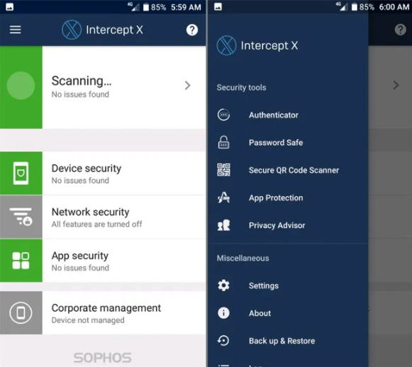 Antivirus Android Terbaik - Sophos Intercept X for Mobile img