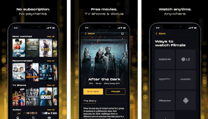 Top 18 Aplikasi Nonton Film Gratis Android - filmzie img