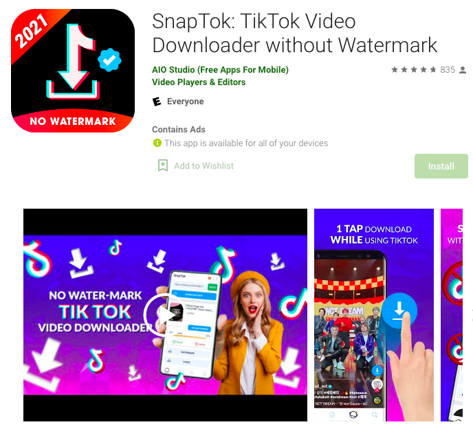 Aplikasi Download Video TikTok 3